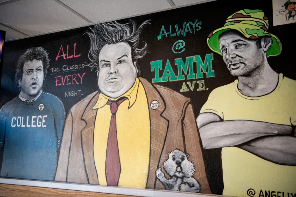 The classics mural — always at Tamm Ave